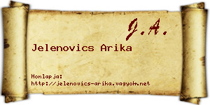 Jelenovics Arika névjegykártya